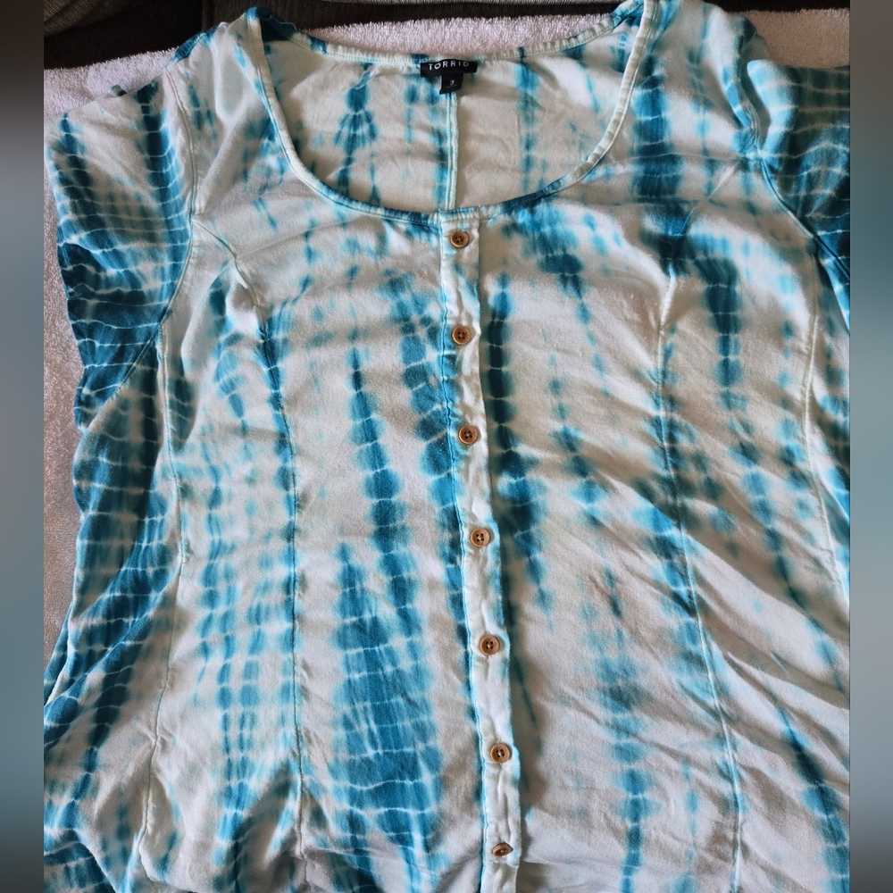 3x Torrid Button Front Short Sleeve Blouse